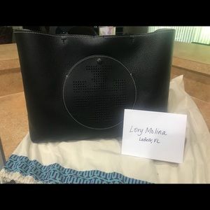 TB Perforated Logo Tote